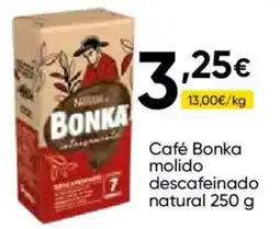 Cash FROIZ Café Bonka molido descafeinado natural oferta