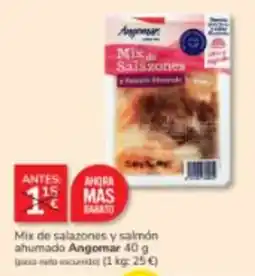 Consum Angomar mix de salazones y salmón ahumado oferta