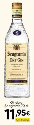 Cash FROIZ Seagram's Dry Gin oferta