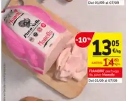 Consum Monells fiambre pechuga de pavo oferta