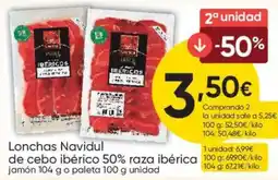 FROIZ Lonchas Navidul de cebo ibérico 50% raza ibérica oferta
