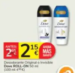 Consum Dove Desodorante Original o Invisible oferta