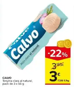 Caprabo Calvo tonyina clara al natural oferta