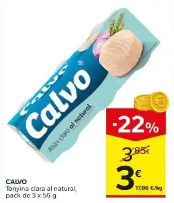 Calvo tonyina clara al natural