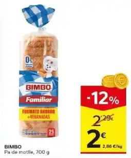 Caprabo Bimbo pa de motlle oferta