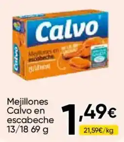 Cash FROIZ Calvo mejillones en escabeche oferta