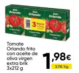 Cash FROIZ Orlando tomate frito con aceite de oliva virgen extra oferta