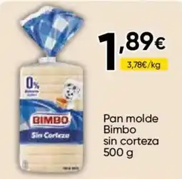 Cash FROIZ Bimbo pan molde sin corteza oferta