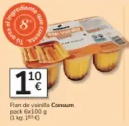Consum Consum flan de vainilla oferta