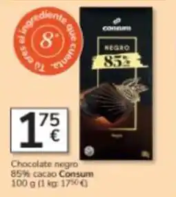 Consum Consum chocolate negro oferta