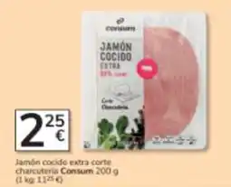 Consum Consum jamón cocido extra corte oferta