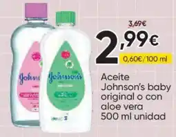 FROIZ Johnson's baby aceite original o con aloe vera oferta
