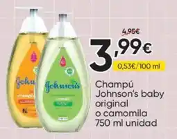 FROIZ johnson's baby champú original o camomila oferta