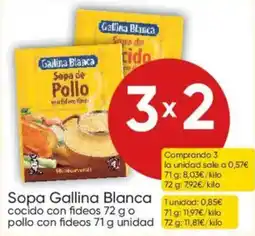 FROIZ Gallina Blanca sopa de pollo con fideos oferta