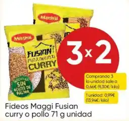 FROIZ Maggi fideos fusion curry o pollo oferta