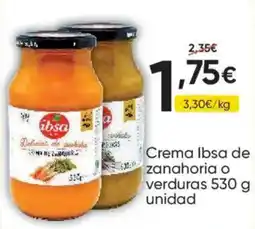 FROIZ Ibsa crema de zanahoria o verduras oferta