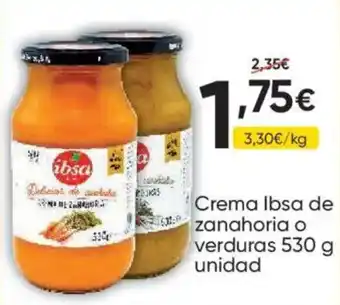 FROIZ Ibsa crema de zanahoria o verduras oferta