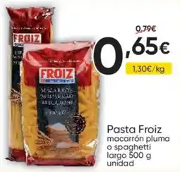 FROIZ Froiz pasta macarrón pluma o spaghetti oferta