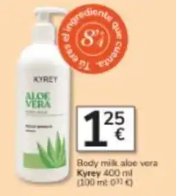 Consum Kyrey body milk aloe vera oferta