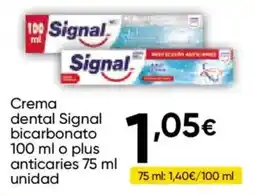 Cash FROIZ Signal crema dental bicarbonato anticaries oferta