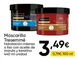 Cash FROIZ Tresemme mascarilla oferta