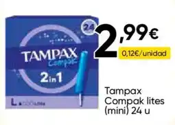 Cash FROIZ Tampax Compak lites oferta