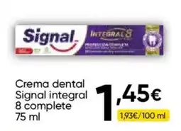 Cash FROIZ Signal crema dental integral 8 complete oferta