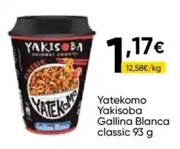 Cash FROIZ Yatekomo Yakisoba Gallina Blanca classic oferta