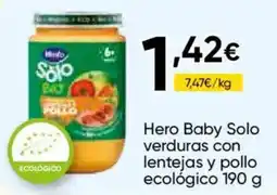 Cash FROIZ Hero Baby Solo verduras con lentejas y pollo oferta