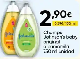 Cash FROIZ Johnson's baby champú original o camomila oferta