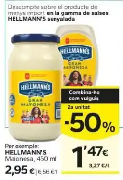Caprabo Hellmann's gran mayonesa oferta