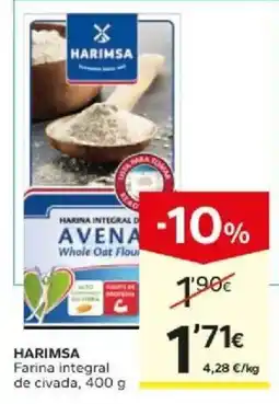 Caprabo Harimsa farina integral de civada oferta