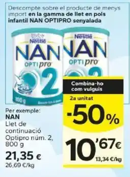 Caprabo Nestlé NAN Optipro 2 oferta