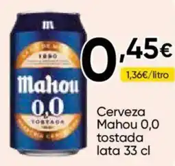 Cash FROIZ Mahou 0,0 tostada oferta