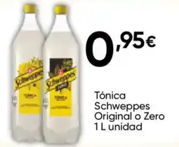 Cash FROIZ Schweppes Tónica Original o Zero oferta