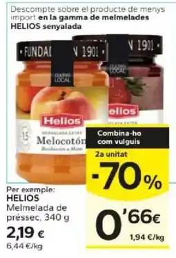 Caprabo Helios melmelada de préssec oferta