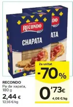Caprabo Recondo Pa da sapata oferta