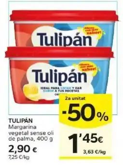 Caprabo Tulipán margarina vegetal sense oli de palma oferta