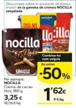 Caprabo nocilla crema de cacao noir oferta