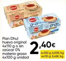 Cash FROIZ Flan Dhul huevo original oferta