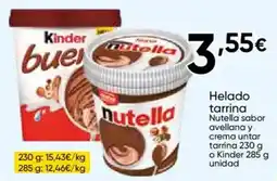 Cash FROIZ nutella helado tarrina oferta