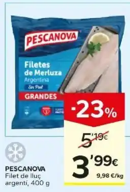 Caprabo Pescanova filetes de merluza argentina oferta