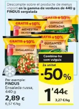 Caprabo Findus ensaladilla oferta