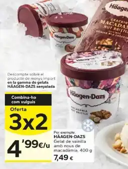 Caprabo Häagen-Dazs gelat de vainilla amb nous de macadàmia oferta