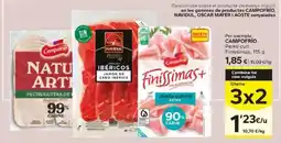 Caprabo Campofrío jamón cocido extra oferta