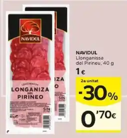 Caprabo Navidul longaniza del pirineo oferta