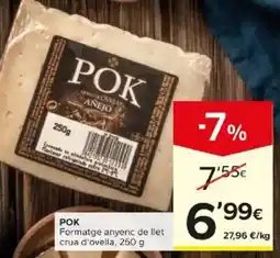 Caprabo Pok formatge anyenc de llet crua d'ovella oferta