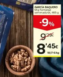 Caprabo García Baquero mig formatge semimadurat oferta