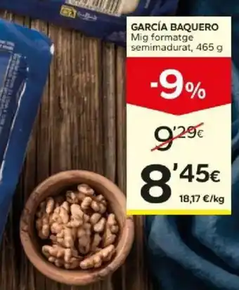 Caprabo García Baquero mig formatge semimadurat oferta