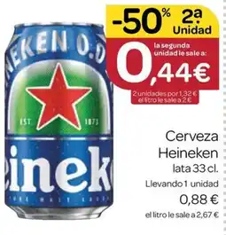 Supermercados El Jamón Heineken cerveza oferta